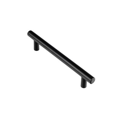 Poignée de meuble cylindrique inox noir mat entraxe 128 mm par 4 REI