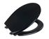 Abattant WC frein de chute duroplast noir Vorno Neo - WENKO