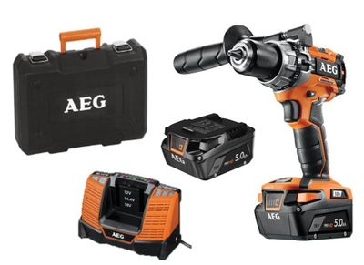 Perceuse à percussion sans fil BSB18C2BL-502C (Brushless, 2 batteries) - AEG