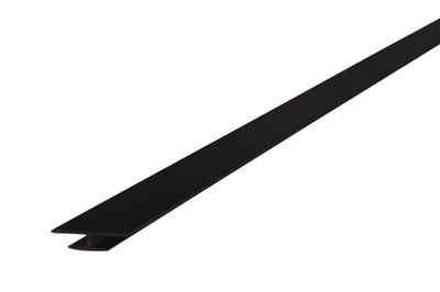 Profil de finition noir pour panneau composite S.P.T.D