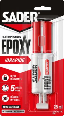 Colle bi-composant époxy rapide 25 ml SADER