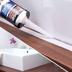Mastic silicone joint étanchéité blanc salle de bains anti moisissu