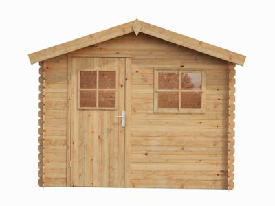 Abri de jardin bois Marron Katia 4,3m2 Livraison à domicile incluse