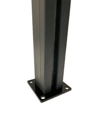 Kit poteau alu anthracite pour panneau brise vue Element - 75 x 75 x 1890 mm - OLG
