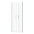 Porte de douche battante 80x200 cm profilé chrome verre transparent 6 mm Saloon - AURLANE