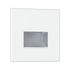 Spot LED encastrable mural carré blanc - PAULMANN