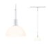 Suspension sur rail blanc/ opale 20W E14 SARRASANI URAIL PAULMANN