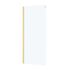 Paroi de douche latérale fixe 80x200 cm profilé or verre transparent 6 mm Rolling - AURLANE