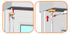 Passe caisson plastique blanc 50 x 45 mm
