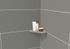 Tablette d'angle de douche acier inoxydable brossé 1,8mm LITOKOL