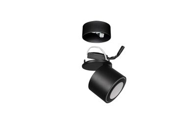 Spot TAURUS noir LED 5W 450 lumens blanc chaud - TRIO