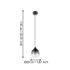 Suspension verre fumé E27 40W Ø20 cm SEDBERGH - EGLO