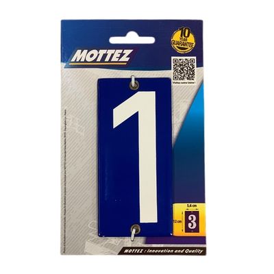 Plaque numéro de maison 1 MOTTEZ