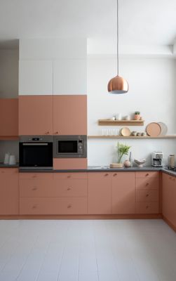 Peinture de rénovation pour cuisine brun ocré finiton satinée 2L- V33