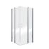 Accès d'angle battant 80x80x192 cm profilé chrome verre transparent 5 mm New Style - SCHULTE