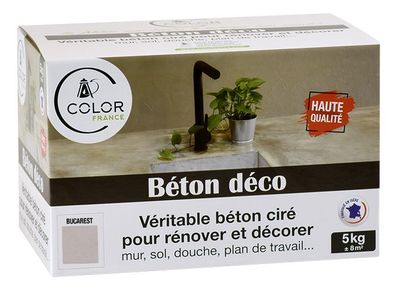 Pack béton déco Bucarest Beige Rose 5kg COLOR FRANCE