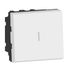 Permutateur encastrable 2 modules Blanc - Mosaic LEGRAND