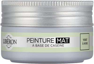 Peinture meuble bois à la caséine mat vert à soie 75 ml LIBERON