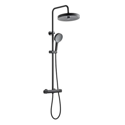 Colonne de douche thermostatique noir Concave - EDOUARD ROUSSEAU