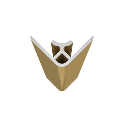 Profilé d'angle or pour panneaux muraux 210 cm - AURLANE