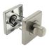 Rosaces de porte carrées à condamnation Mira aluminium nickel mat 50 x 50 mm ALPERTEC