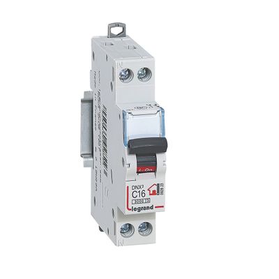 Disjoncteur 16A phase+neutre raccordement à vis - DNX3 LEGRAND