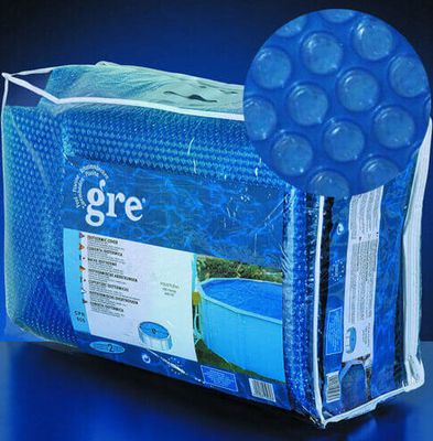 Bâche à bulles piscine acier ovale Ø 3,60/3,50 m GRE