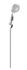Douchette 3 jets 100 mm chromée  avec flexible 150 cm et support Pit-stop ESSEBAGNO