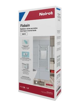 Sèche-serviettes à inertie fluide FLOBAIN 2 500W blanc - NOIROT