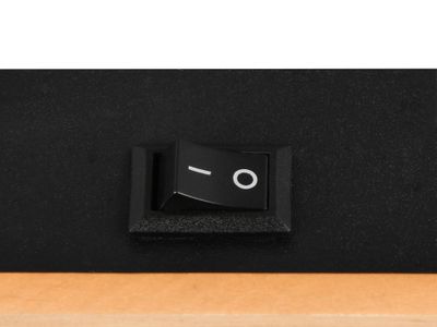 Spot mural PIERRE noir et bois GU10 10W - CASALUM