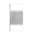 Paroi de douche à l'italienne 100x200 cm profilé chrome verre miroir 8 mm Parma - AURLANE