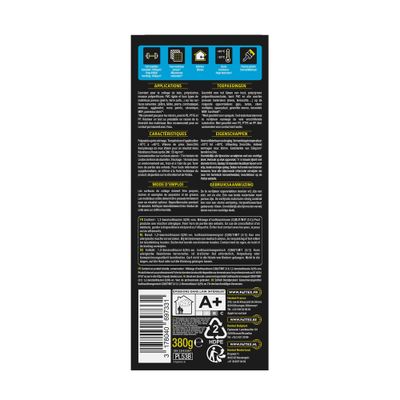 Mastic colle de fixation PRO 100 cartouche 380 g - PATTEX