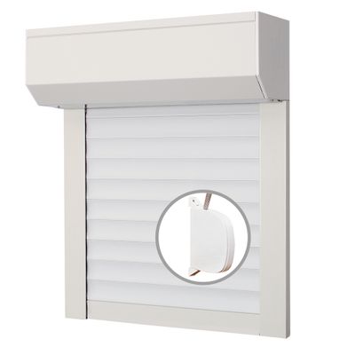 Volet roulant en lames PVC avec manoeuvre à sangle H 1400 x L 1000