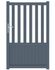 Portillon aluminium CHAMBERY l.1,00 x H.1,60 m gris JARDIMAT