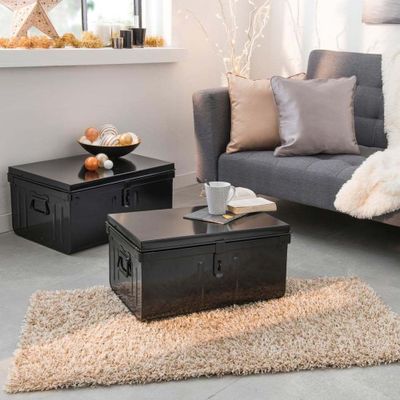 Cantines métal noir 50cm - 55cm par 2 - SNOR