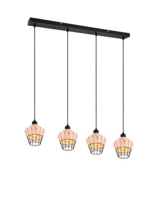 Suspension E27 Borka rotin 4x40W - REALITY