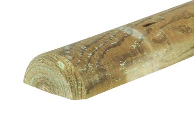 Demi-rondin bois en pin traité autoclave classe 4 - Ø80 x 3000 mm - HENRY TIMBER