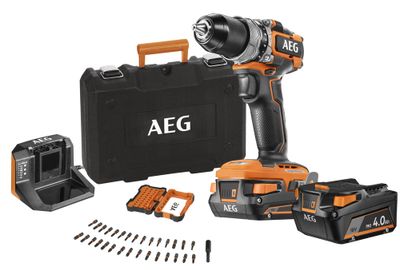 Perceuse à percussion sans fil 18 V BSB18SBL-X02B (Brushless, 2 batteries) - AEG