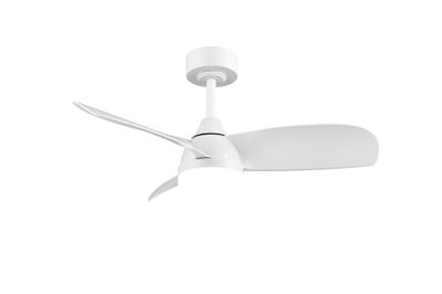 Ventilateur de plafond avec lumière LED + télécommande Blanc Ø90cm - Helsinki REALITY