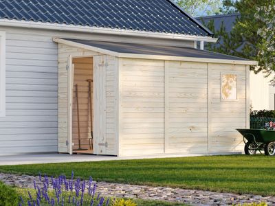 Abri de rangement mural en bois Mia - 6,3 m² hors-tout - Livraison à domicile incluse - PALMAKO