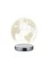 Lampe à poser LED Globe chrome et transparent 600 lumens blanc variable CCT - REALITY