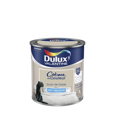 Peinture Crème de Couleur Grain de Sable mat 0,5 L - DULUX VALENTINE