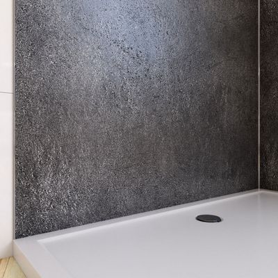 Panneau mural de douche 120x210 cm Silver Grey - AURLANE