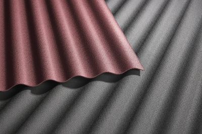 Plaque de couverture recyclé Ely petites ondes rouge  L.2 x 0,90 m PLASTIBAT
