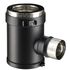 Té diamètre 80/130 mm PGI noir POUJOULAT