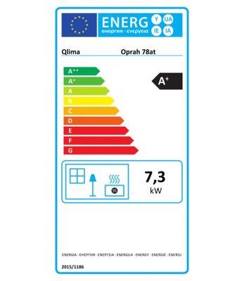 Poêle à pellets étanche 7.3 kW Oprah 78AT QLIMA