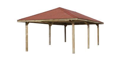 Tonnelle Carport -  651 - 365 x 120 cm Livraison gratuite domicile WEKA