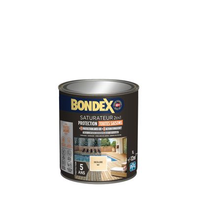 Saturateur 2 en 1 protection 5 ans incolore mat 1L BONDEX
