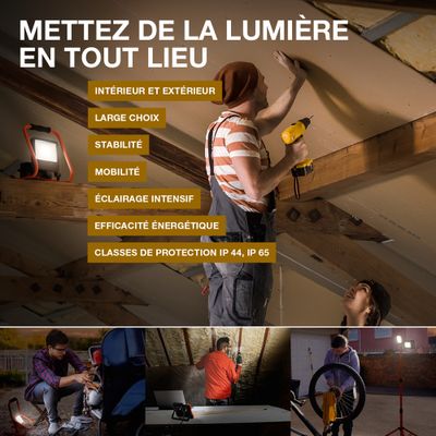 Projecteur de chantier LED 360 Socket IP54 4400 lumens lumière du jour - OSRAM