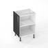 Joue de finition de cuisine Cristal anthacite 70 x 57 cm pour meuble bas